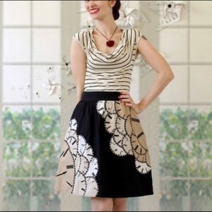 Floreat Anthropologie clock skirt with built-in tulle slip